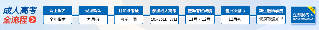 淄博成人高考报名流程
